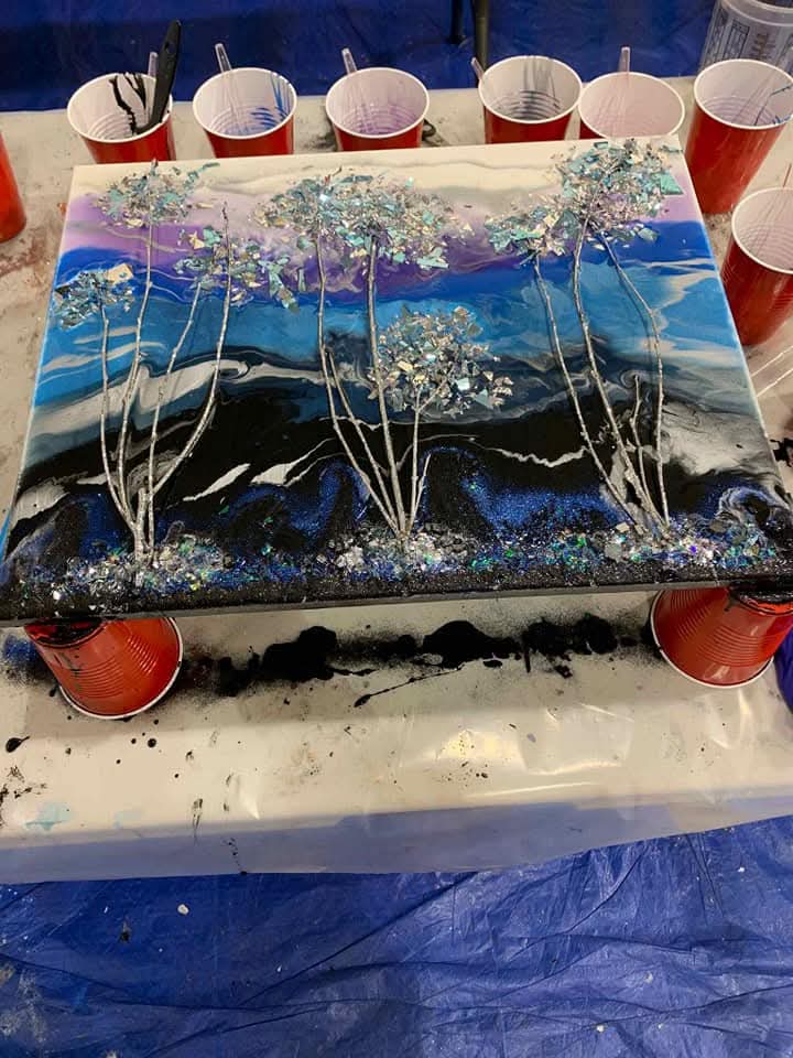 Epoxy tree art class ,level #1 no experience needed!! Wednesday April 15th 6:30 pm 6585 Malden rd,Unit D la salle ,Ontario