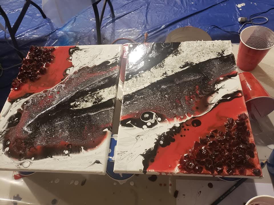 Spilt epoxy art / Friday April 10th 6:30pm