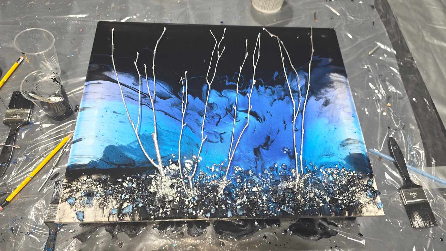 Epoxy tree art class ,level #1  no experience needed!! Wednesday April 15th 6:30 pm  6585 Malden rd,Unit D la salle ,Ontario