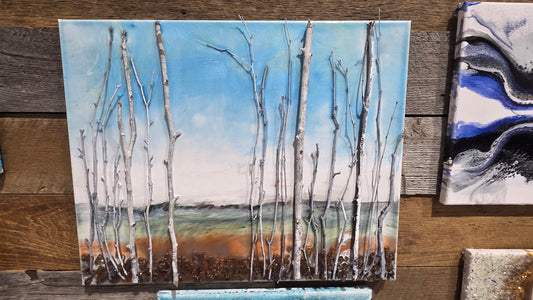 Epoxy tree art class ,level #1  no experience needed!! Wednesday April 15th 6:30 pm  6585 Malden rd,Unit D la salle ,Ontario